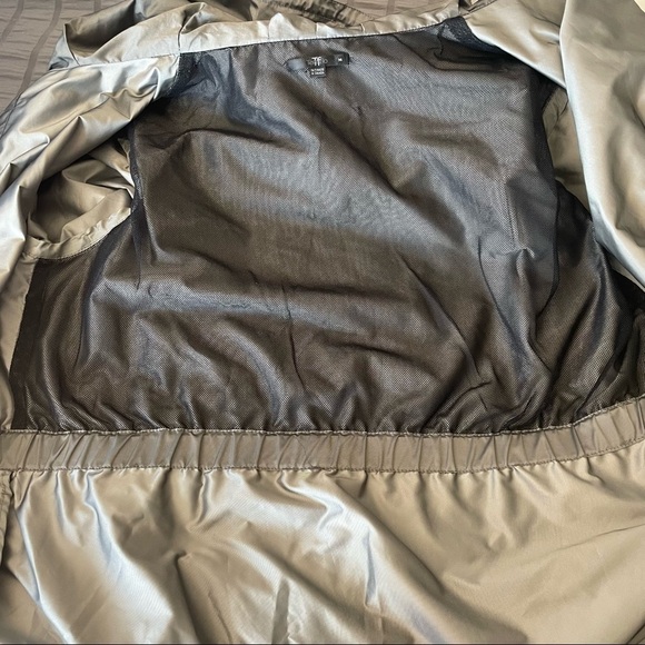 Teenflo Sz.14 silver lightweight belted front zip jacket glamcore cybercore - Picture 10 of 11